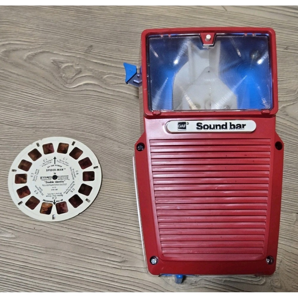 Talking View Master‎ /w Spiderman Reel *As Is* Talking Part Not Working